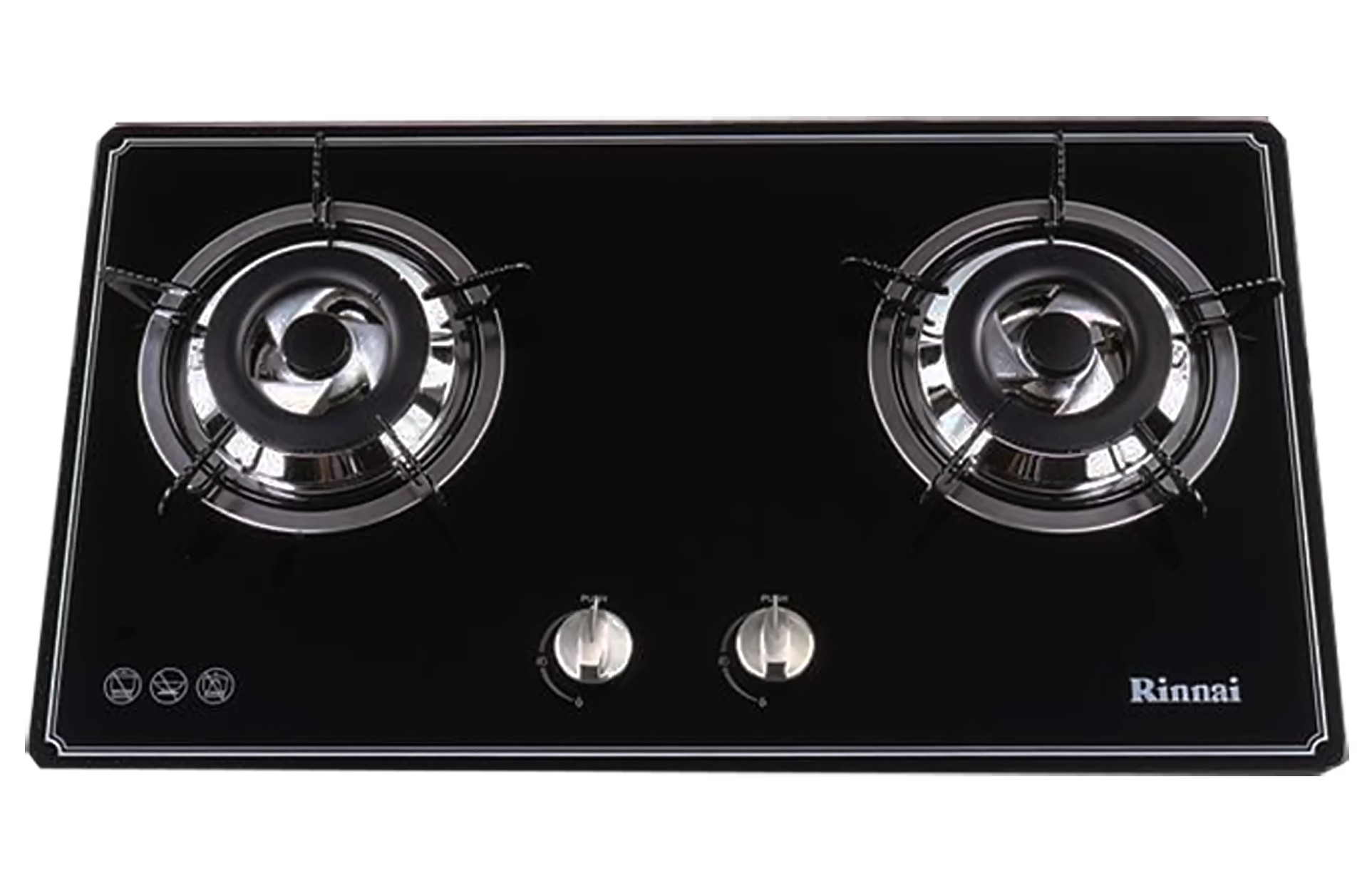 Bếp Gas Âm Rinnai RVB-2BG(B)N Chén Đồng Ngắt Gas Tự Động