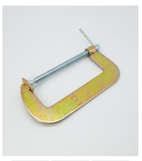 Cảo chữ c sắt 6in