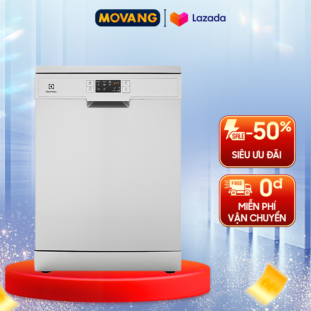 - máy rửa chén electrolux esf5512lox - công suất 1950w số chén bát rửa được 13 bộ châu âu độ ồn 47 db