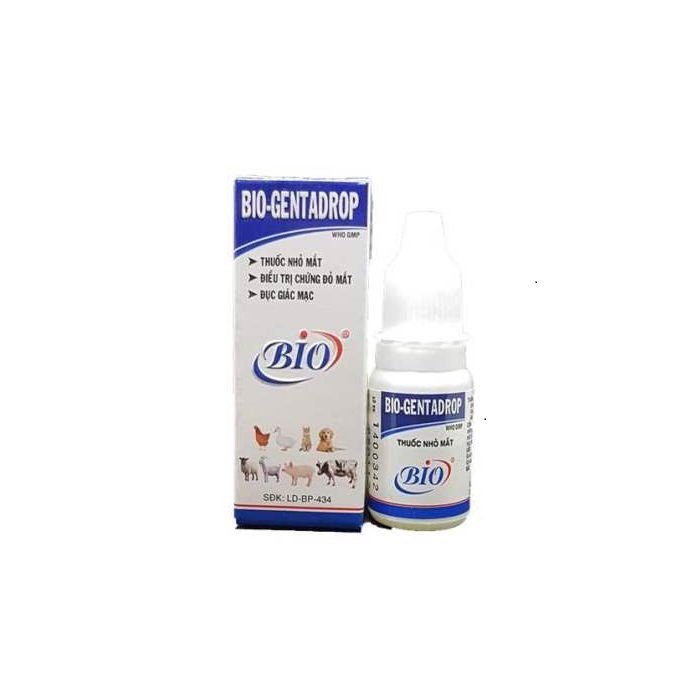 Nhỏ mắt Bio Gentadrop cho chó mèo