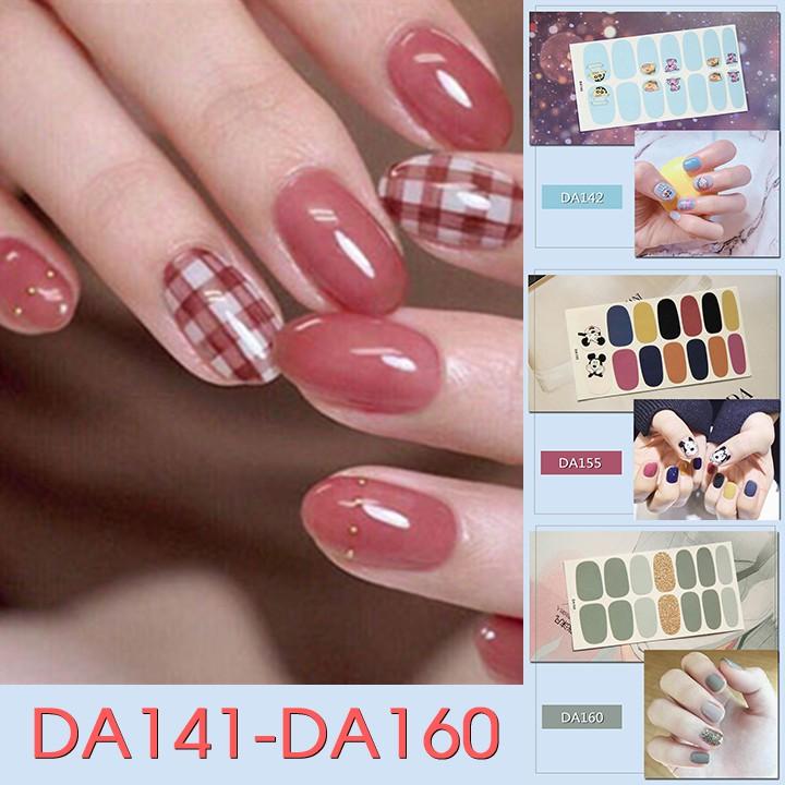 Miếng dán trang trí móng tay nghệ thuật mã da141 - da160