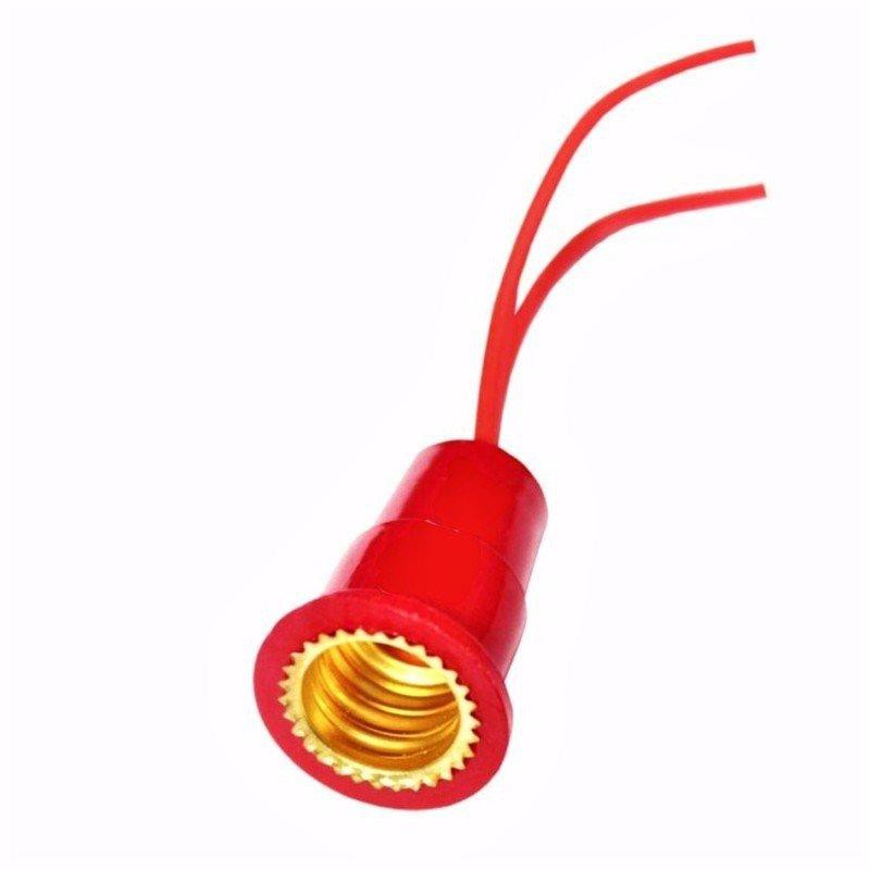 02 Cái Đui đèn E12 đuôi xoáy 12mm dùng cho bóng đèn quả nhót quả ớt trang trí