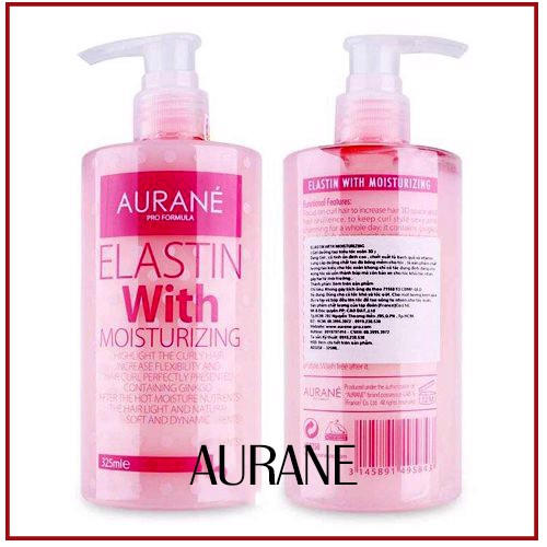Gel tạo kiểu tóc xoăn aurane - elastin with moisturizing 325ml