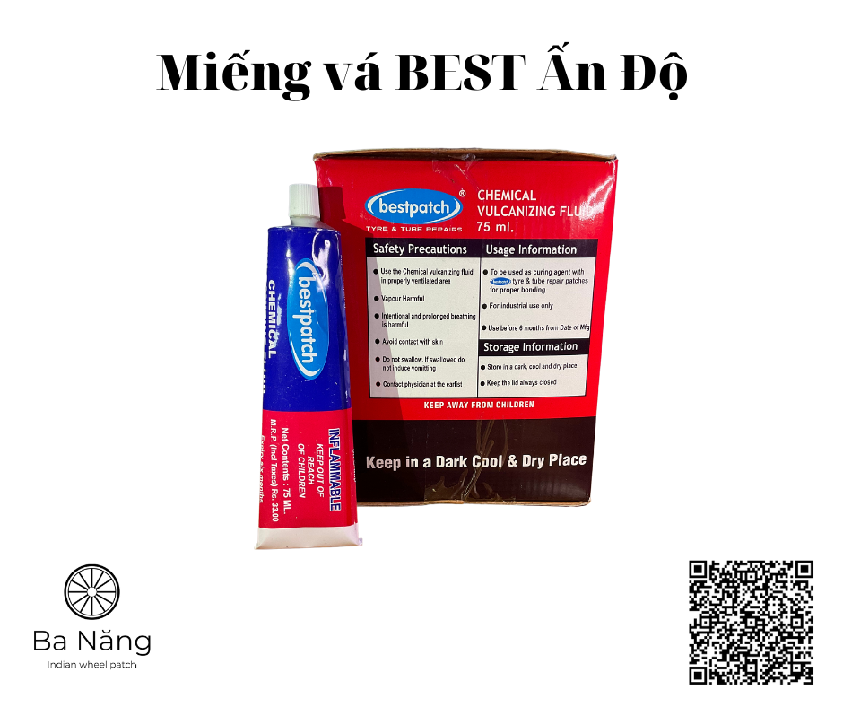 Keo vá săm, vá ruột, vá vỏ, vá lốp bánh xe máy, oto best 75ml