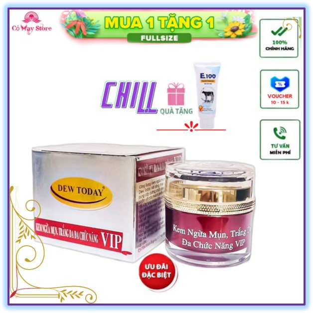 _Kem ngừa mụn, trắng da Vip Dew today đa chức năng - Cỏ May Store