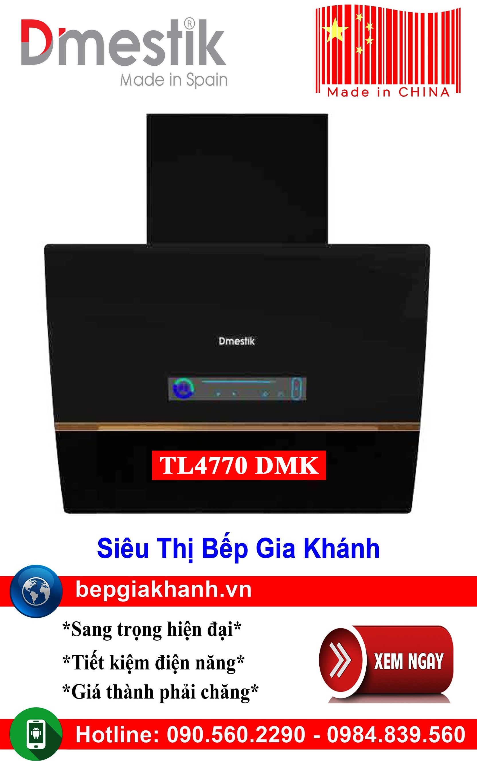 [HCM]Máy hút mùi nhà bếp dạng nghiêng 70cm Dmestik TL4770 DMK (màu đen) nhập khẩu Trung Quốc, máy hút mùi nhà bếp, máy hút mùi bếp, máy hút mùi kính cong, máy hút mùi canzy, máy hút mùi mini, máy hút mùi âm trần, máy hút mùi electrolux, may hut