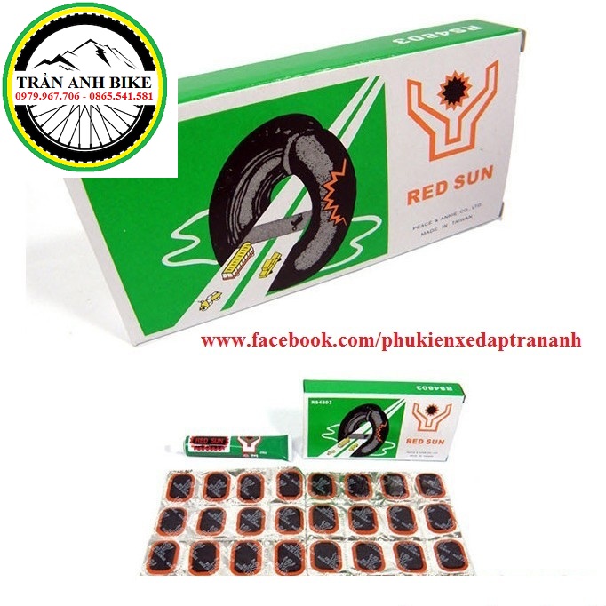 Hộp miếng vá săm ruột xe đạp redsun rs4803