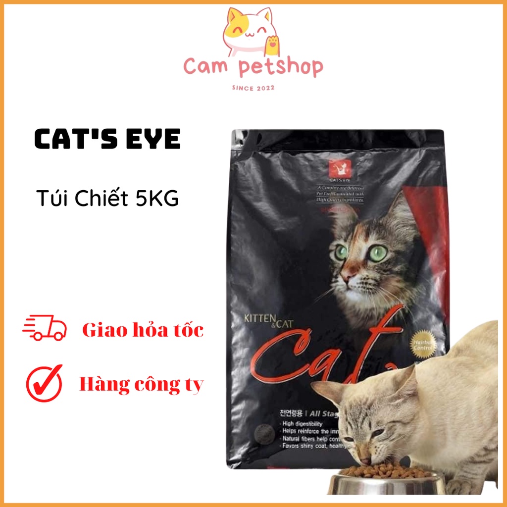 Thức ăn hạt cat's eye bao chiết 5kg cho mèo | cat eye 5kg | hạt khô cateye túi 5kg
