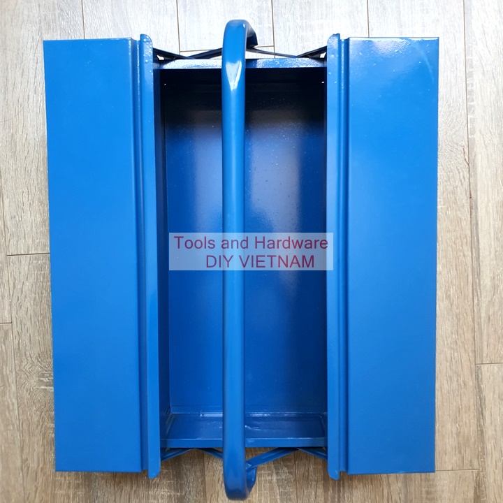 Thùng đồ nghề sắt sơn tĩnh điện 2 tầng SU420 siêu bền cỡ đại 42x18x15cm, Bảo hành 12 tháng, Hộp đồ nghề, Hop dung do nghe