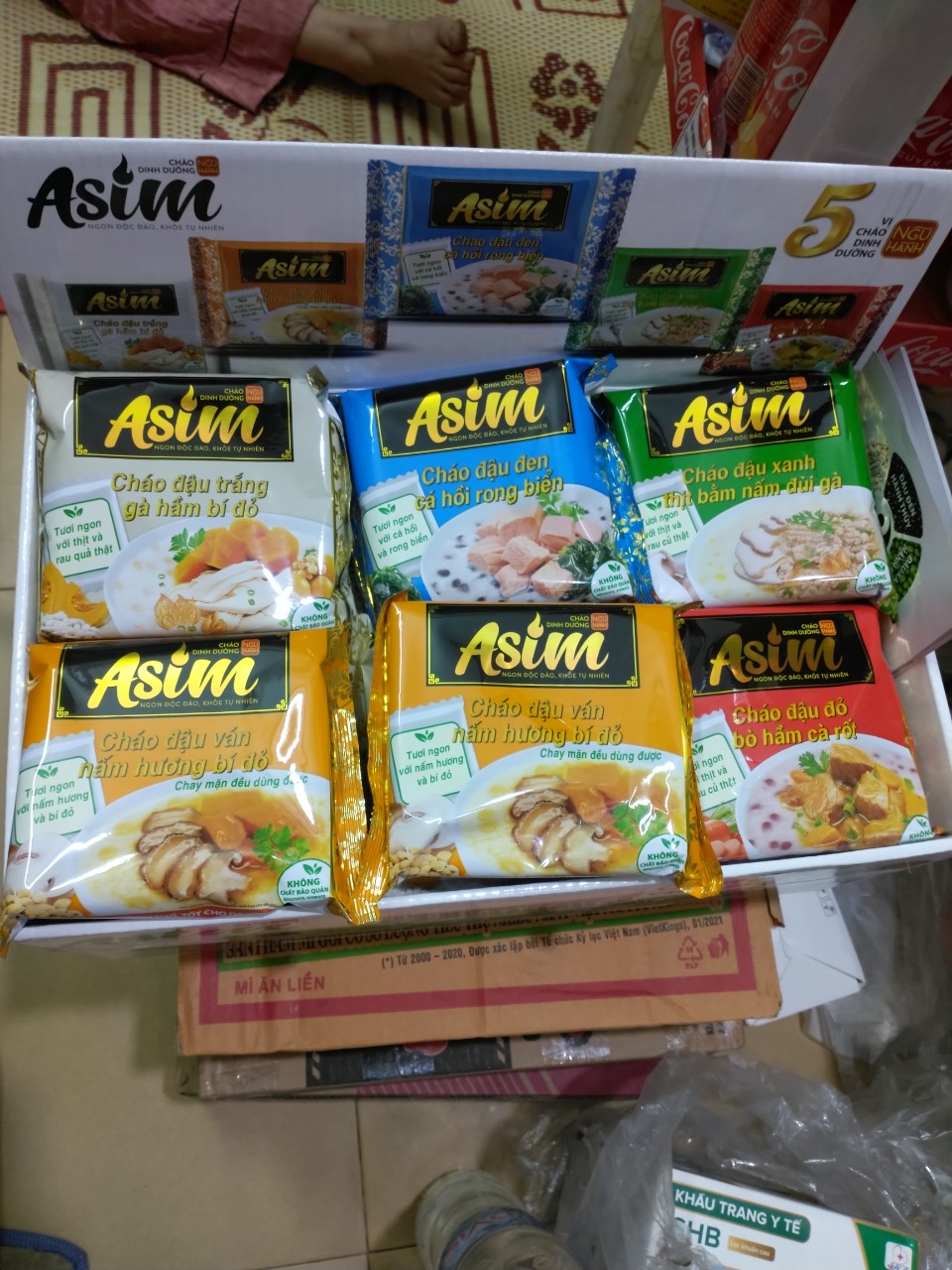 Cháo ăn liền dinh dưỡng ngũ hành Gấu Đỏ combo 10 gói x 75g
