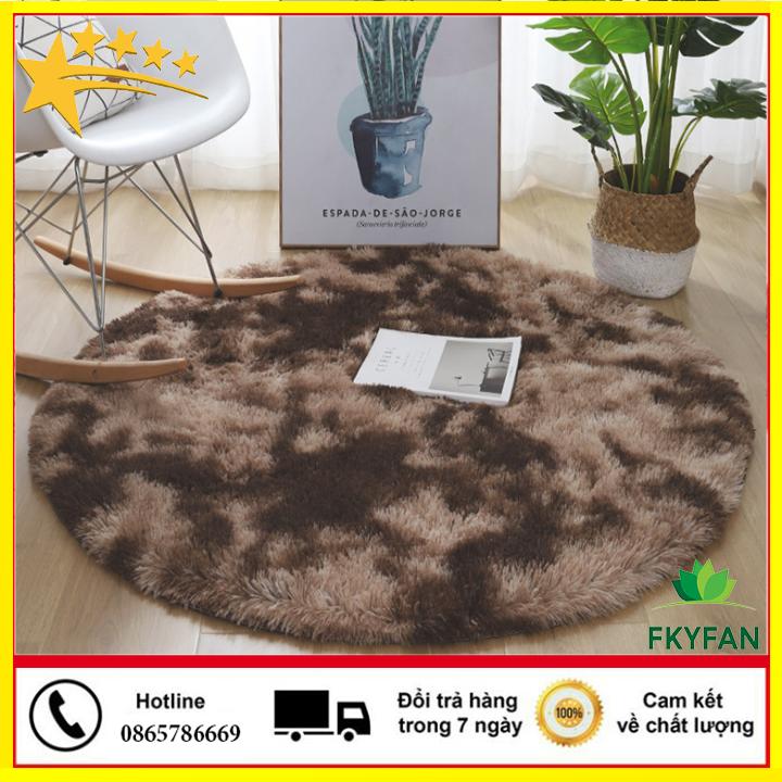 THẢM TRẢI SÀN TRÒN LOANG (đường kính 1M) cao cấp lông loang dài mềm mịn, THẢM LÔNG TRÒN CHỤP ẢNH Sản Phẩm Có Đế Chống Trượt THẢM TRÒN CAO CẤP, tham trai san, tham long