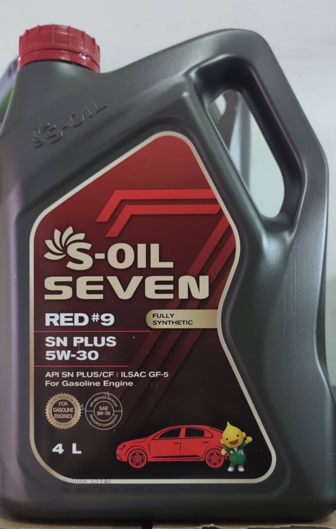 NHỚT S-OIL 7 RED #9 SN PLUS 5W-30 - TỔNG HỢP 100%