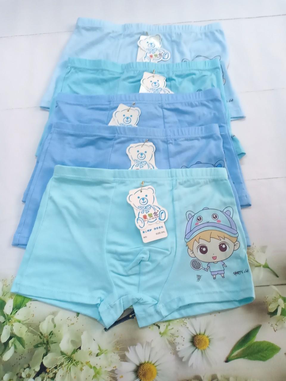 Combo 5 quần chip bé trai thun cotton cao cấp