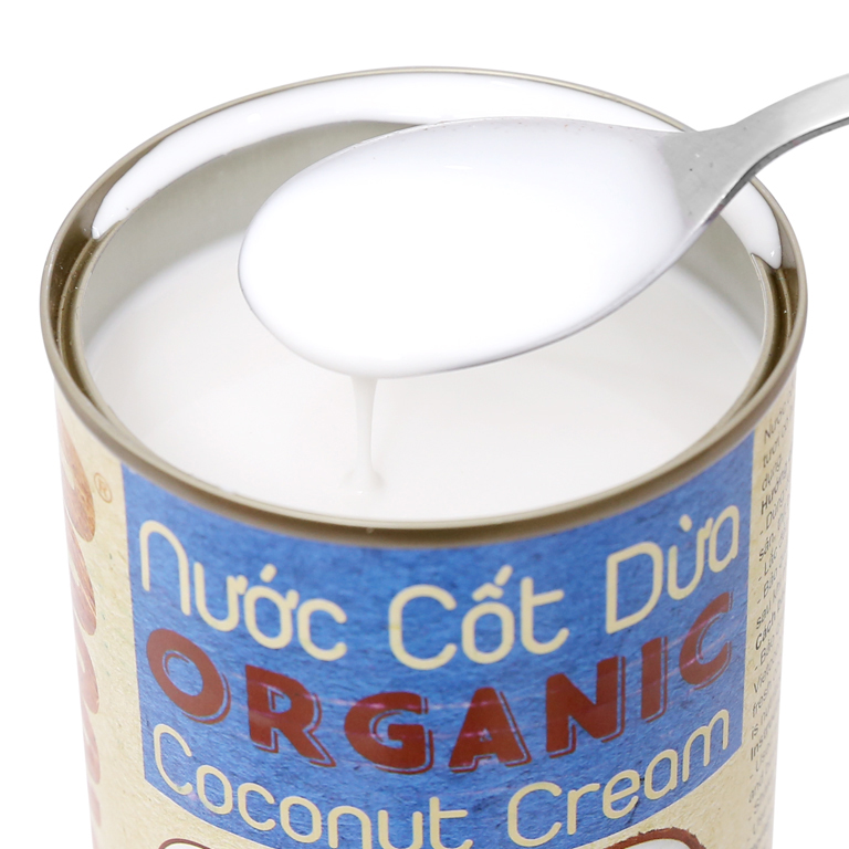 [COMBO 2 HỘP] Nước cốt dừa tươi hữu cơ Vietcoco (Organic Coconut Cream) độ béo 22% - Hộp 400ml