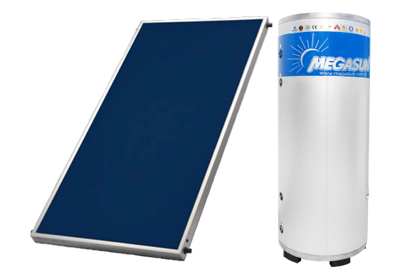 [HCM]Máy nước nóng năng lượng mặt trời tấm phẳng - bình tách rời 300L MGS-300-CT-FC-S