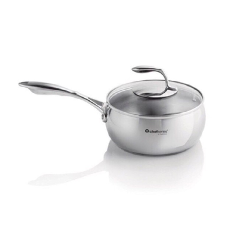 Quánh tupperware sauce pan 2.8l nắp kính - đáy 5 lớp cao cấp