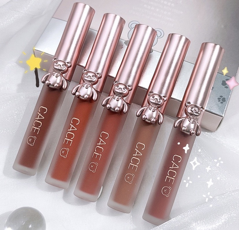 Set 5 son cace thiết kế vỏ gấu dễ thương