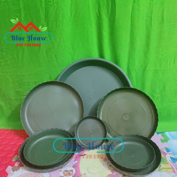 Đĩa lót chậu xanh đủ size chậu