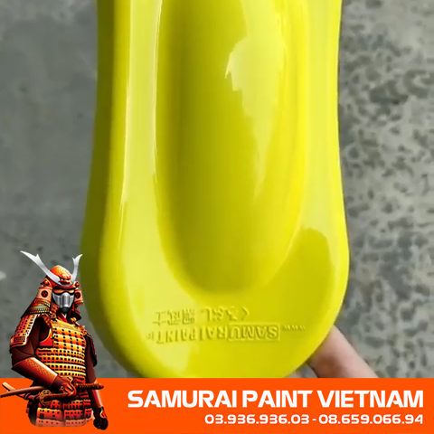 Sơn samurai kurobushi #s272*-màu vàng mặt trời chuyên dụng dành cho xe máy