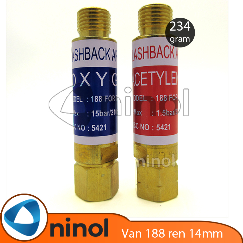 Van chống cháy ngược 14mm