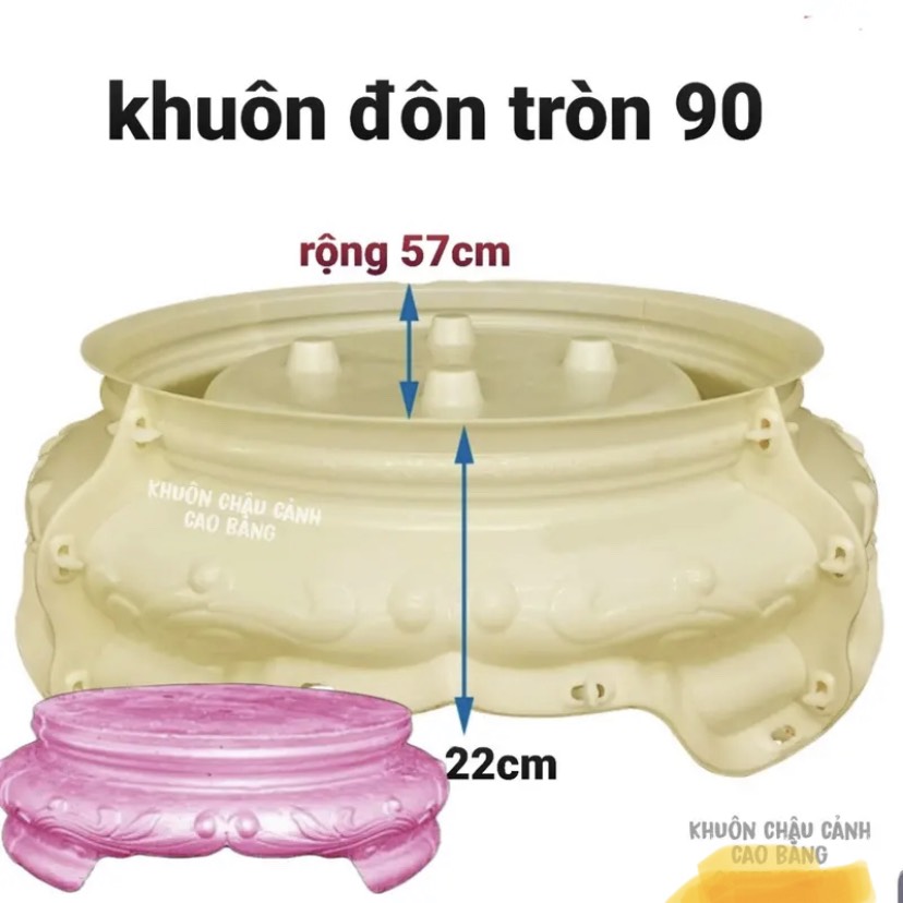 Khuôn đúc chân đôn Tròn 90, Chất liệu nhựa ABS cao cấp