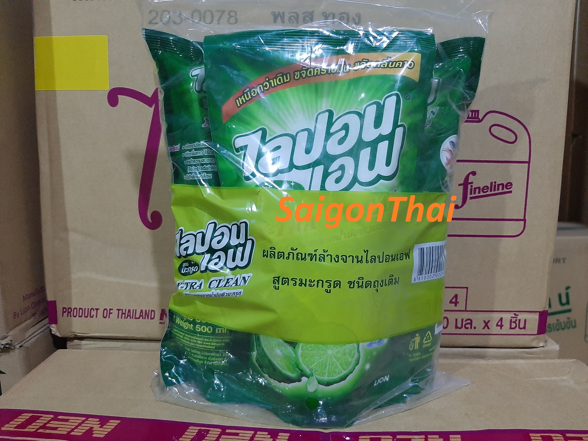 1 túi hương chanh Nước rửa chén LiponF túi 500ml Thái Lan