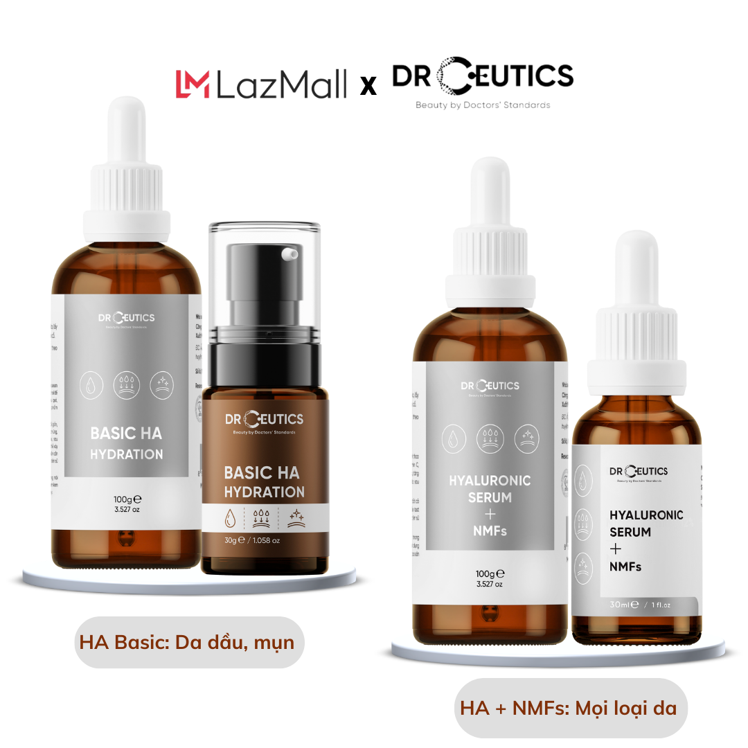 Drceutics tinh chất hyaluronic acid cấp ẩm và căng bóng da