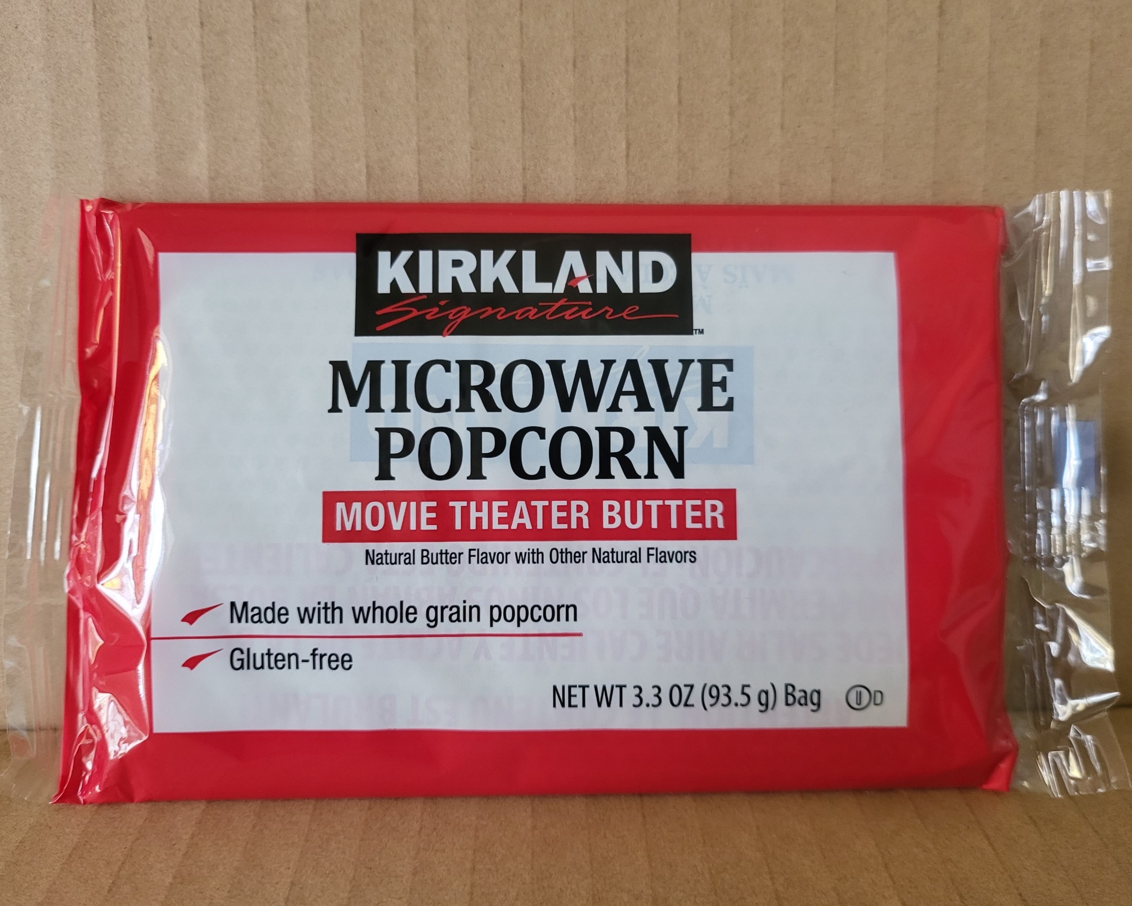 gói 93.5g -- BẮP NỔ BƠ (Bỏng ngô) [USA] KIRKLAND Microwave Popcorn Movie Theater Butter