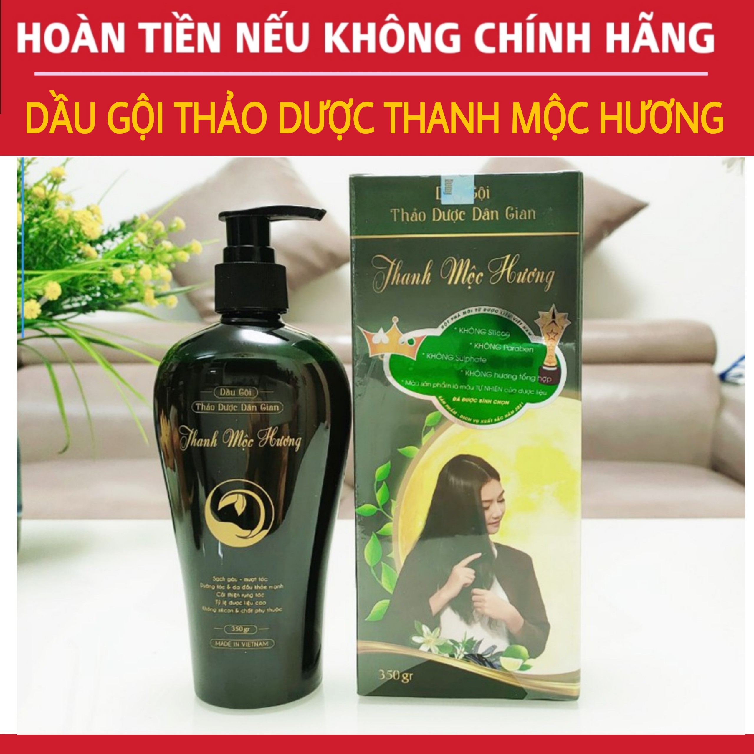 Dầu gội thảo dược dân gian Thanh mộc Hương - Mẫu mới nhất