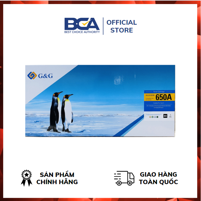 Mực in G&G Laser màu đen GG-CH270FBK HP 650A  Mực tương thích HP CP5525n,CP5525dn,CP5525xh;Canon LBP9650Ci,9510C,9600C,9500C