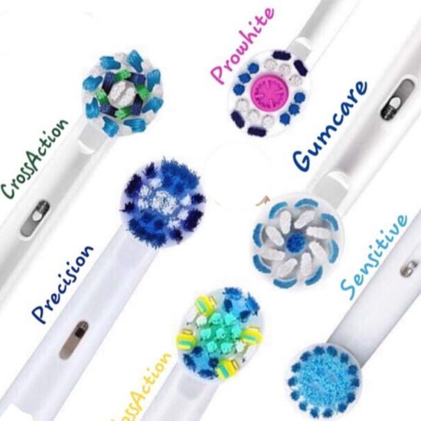 [Hàng Chính Hãng] Đầu Bàn Chải Đánh Răng Điện Oral-B các loại (1 đầu lẻ tách set)