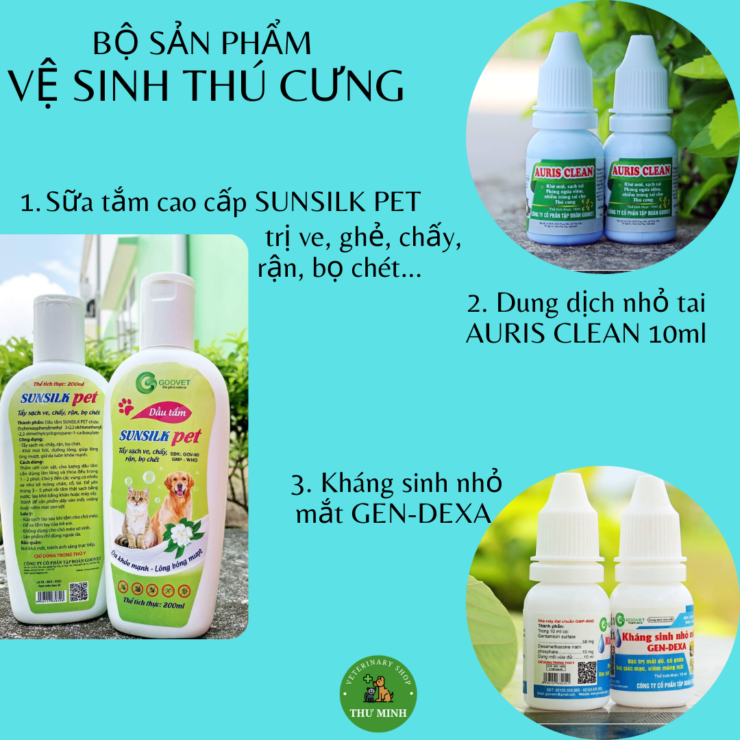 Bộ 3 sản phẩm chăm sóc thú cưng