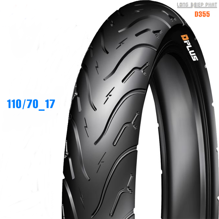 VỎ (LỐP) XE MÁY, DPLUS 110/70-17, HÀNG VN CHẤT LƯỢNG CAO, TIÊU CHUẨN NHẬT BẢN, MỚI 100%