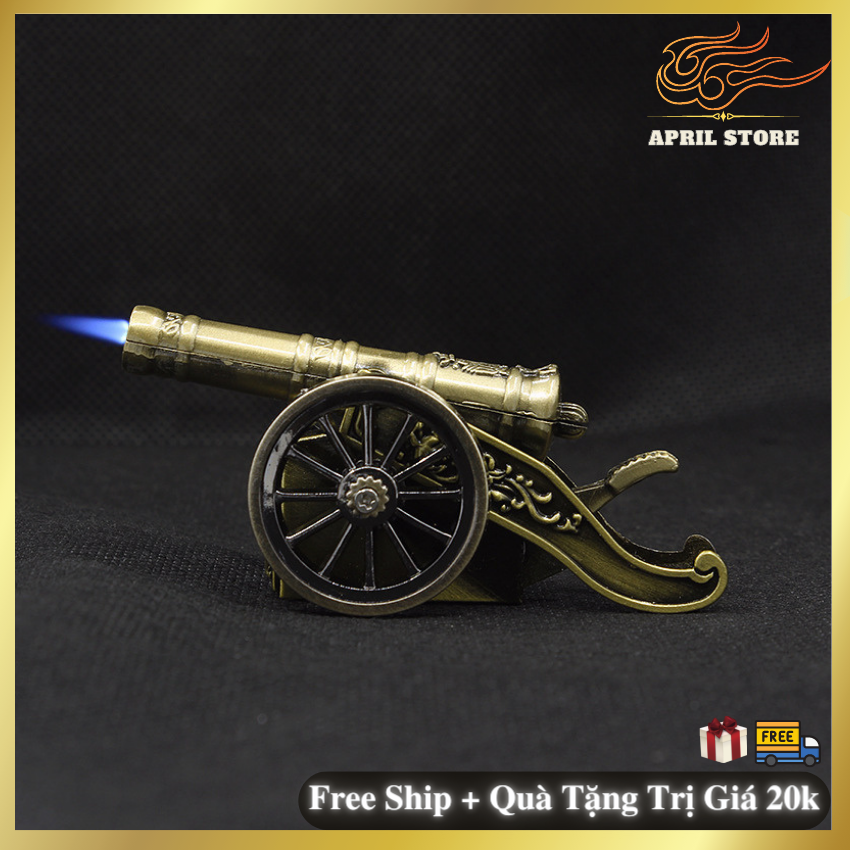 Bật Lửa CD 213 Xài Gas Lửa Khò Mô Hình Xe Phao Kim Loại (Không Gas)