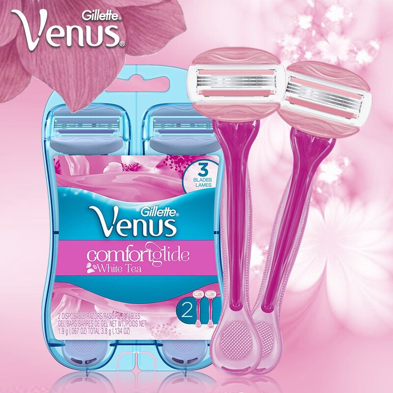 Dao cạo lông vùng kín_bikini cho nữ có đầu bơ gillete Venus comfortglide white tea venus spa 3 blade