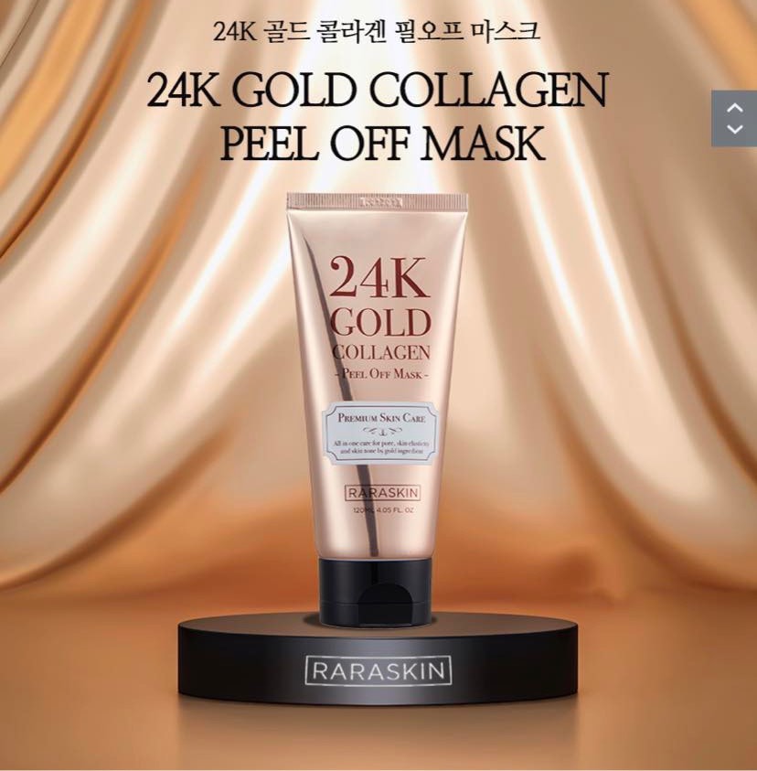 Mặt Nạ Lột 24k gold collagen peel off mask raraskin 120ml