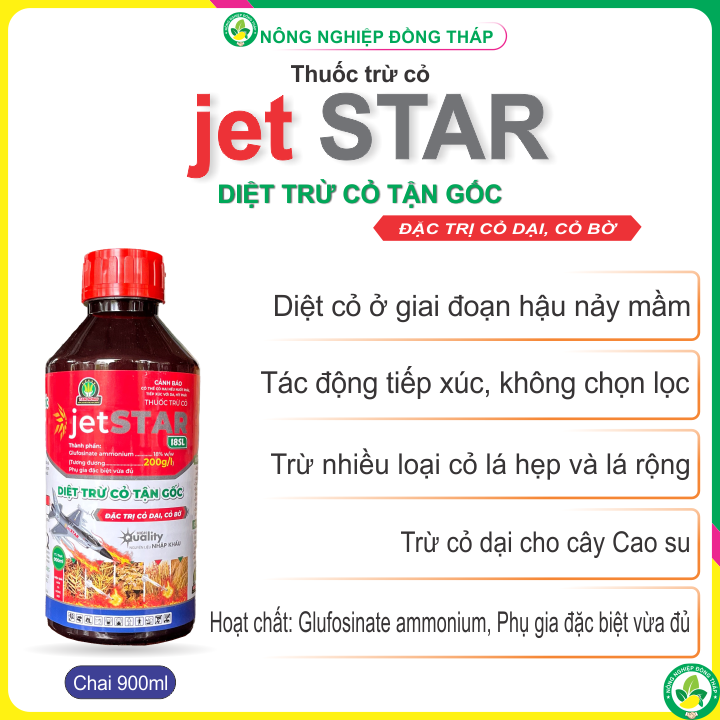 Trừ cỏ jetstar 18sl – diệt trừ cỏ dại, cỏ bờ