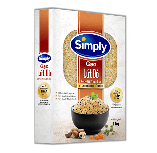 [HCM]GẠO LỨT ĐỒ SIMPLY HỘP 1KG