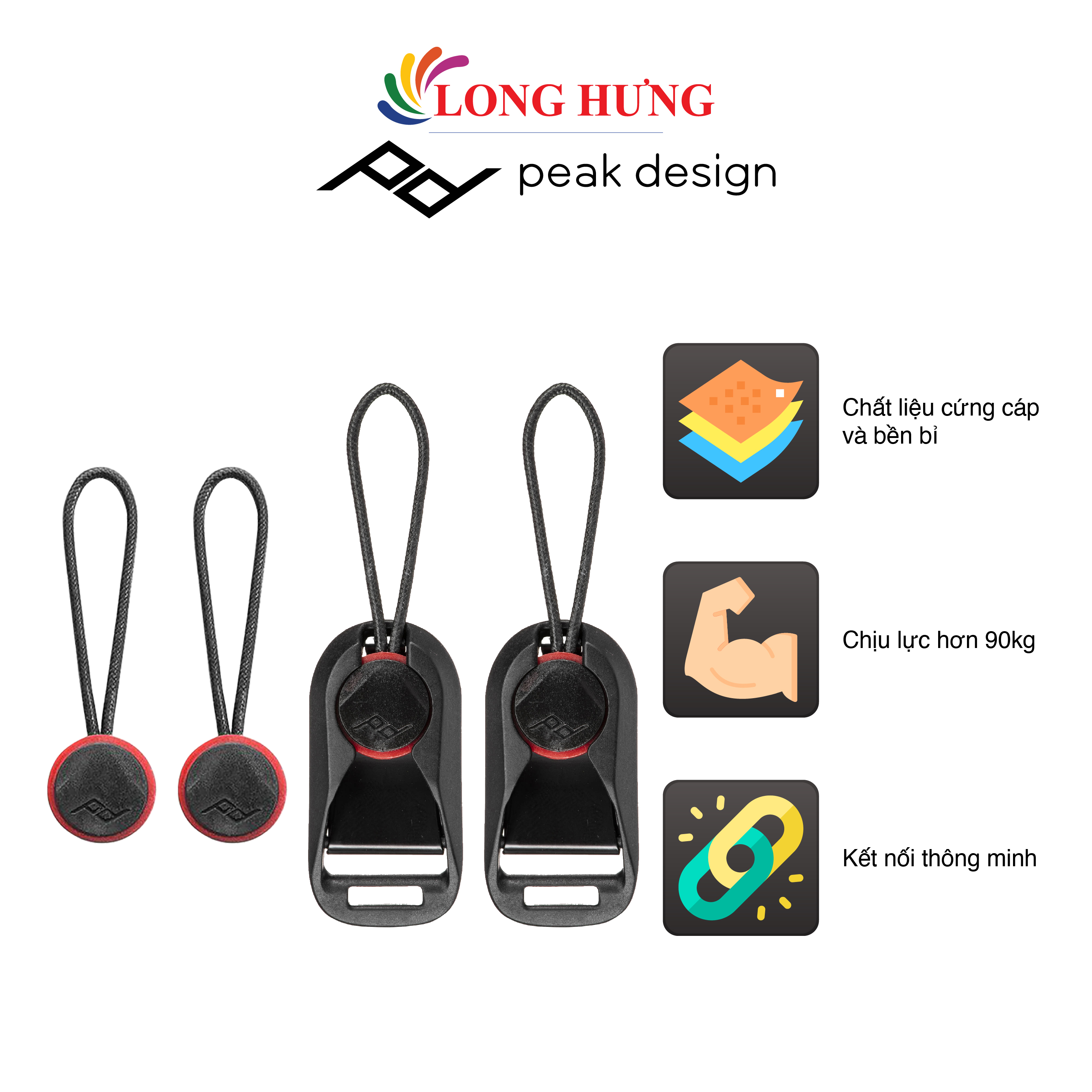 Dây đeo máy ảnh Peak Design Anchor Links AL-4 - Hàng chính hãng - Thiết kế đơn giản, chất liệu chắc chắn, bền bỉ, dễ lắp ráp