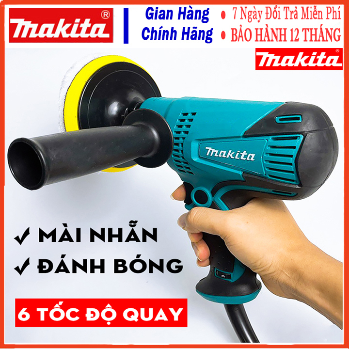 Máy đánh bóng ô tô makita loại xịn Máy đánh bóng ô tô xe máy -mini Máy đánh bóng 600W - máy chà nhám đĩa máy đánh bóng xe hơi