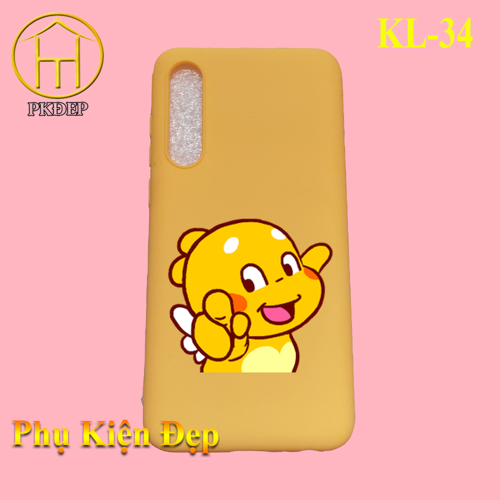 Ốp lưng Vsmart Live - Ốp dẻo đen in hình Khủng long siêu cute