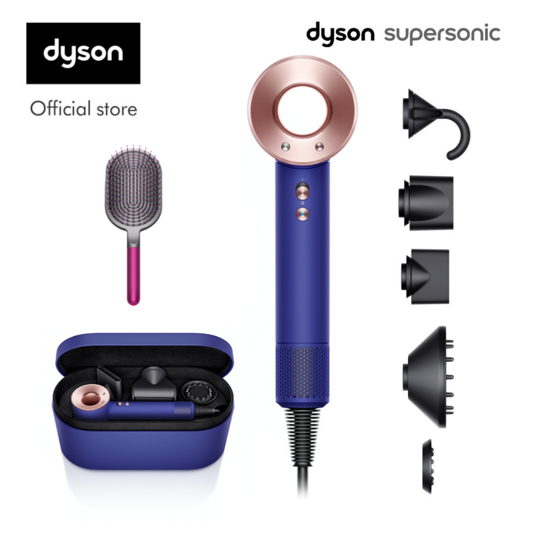 Dyson Supersonic TM Hair Dryer HD08with Paddle Brush Fuchsia