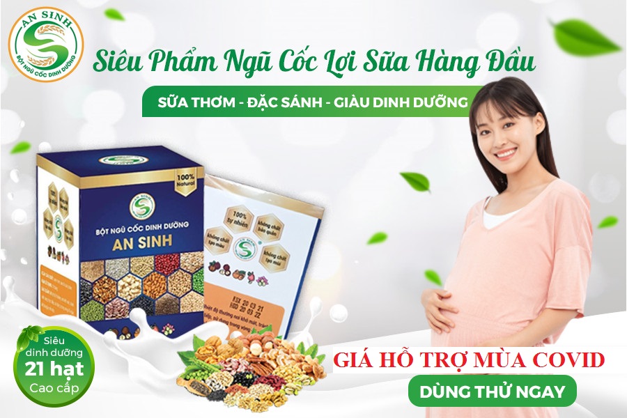 Combo 2 hộp ngũ cốc lợi sữa an sinh - dinh dưỡng hàng ngày cho mẹ bầu, lợi sữa mẹ sau sinh - hộp 500 gr x 2 = 1 kg