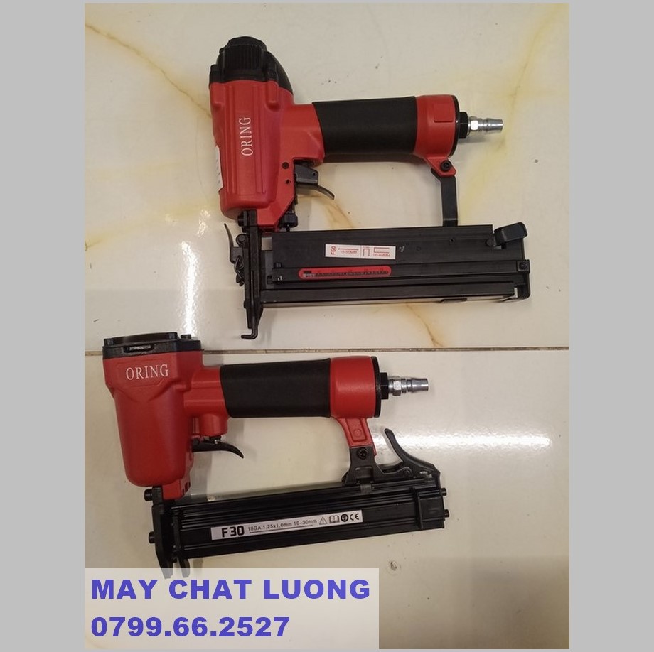 MÁY BẮN ĐINH GỖ DÙNG  HƠI F30 – F50   CHÍNH HÃNG ORING , DÙNG KHÍ NÉN
