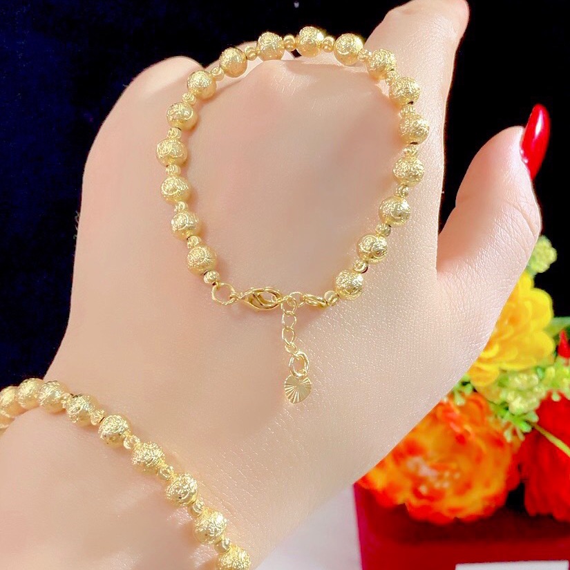 Lắc tay bi mạ vàng 18k mẫu mới cực đẹp
