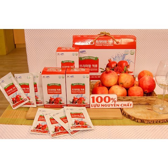 Hộp 21 gói Nước ép lựu nguyên chất PREMIUM - Hàn Quốc - CHÍNH HÃNG💖FREESHIP💖nước ép lựu nguyên chất