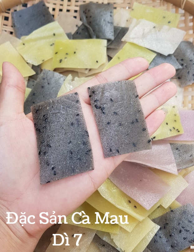Bánh phồng nước cốt dừa, mix nhiều vị