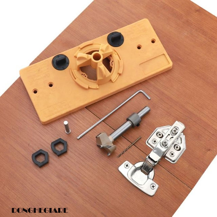 Bộ Cữ Khoan Bản Lề Tủ Bếp Mũi Khoan Lỗ Gỗ Lắp Bản Lề Bật Hơi Giảm Chấn Cửa Dụng Cụ Xây Dựng Nội Thất Thông Minh