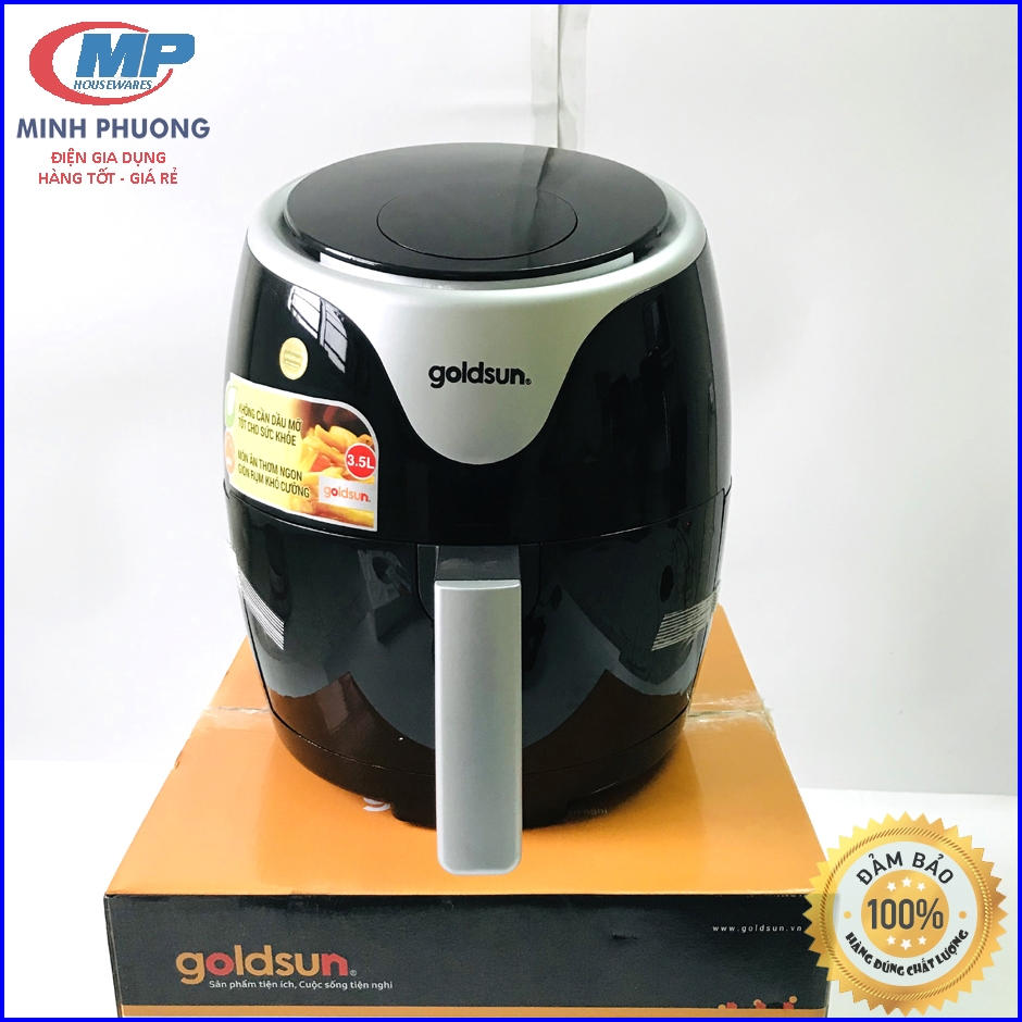 Nồi chiên không dầu Goldsun CQ2402 3.5 Lít Nồi điện tử cảm ứng Bảo hành 12 tháng của hãng