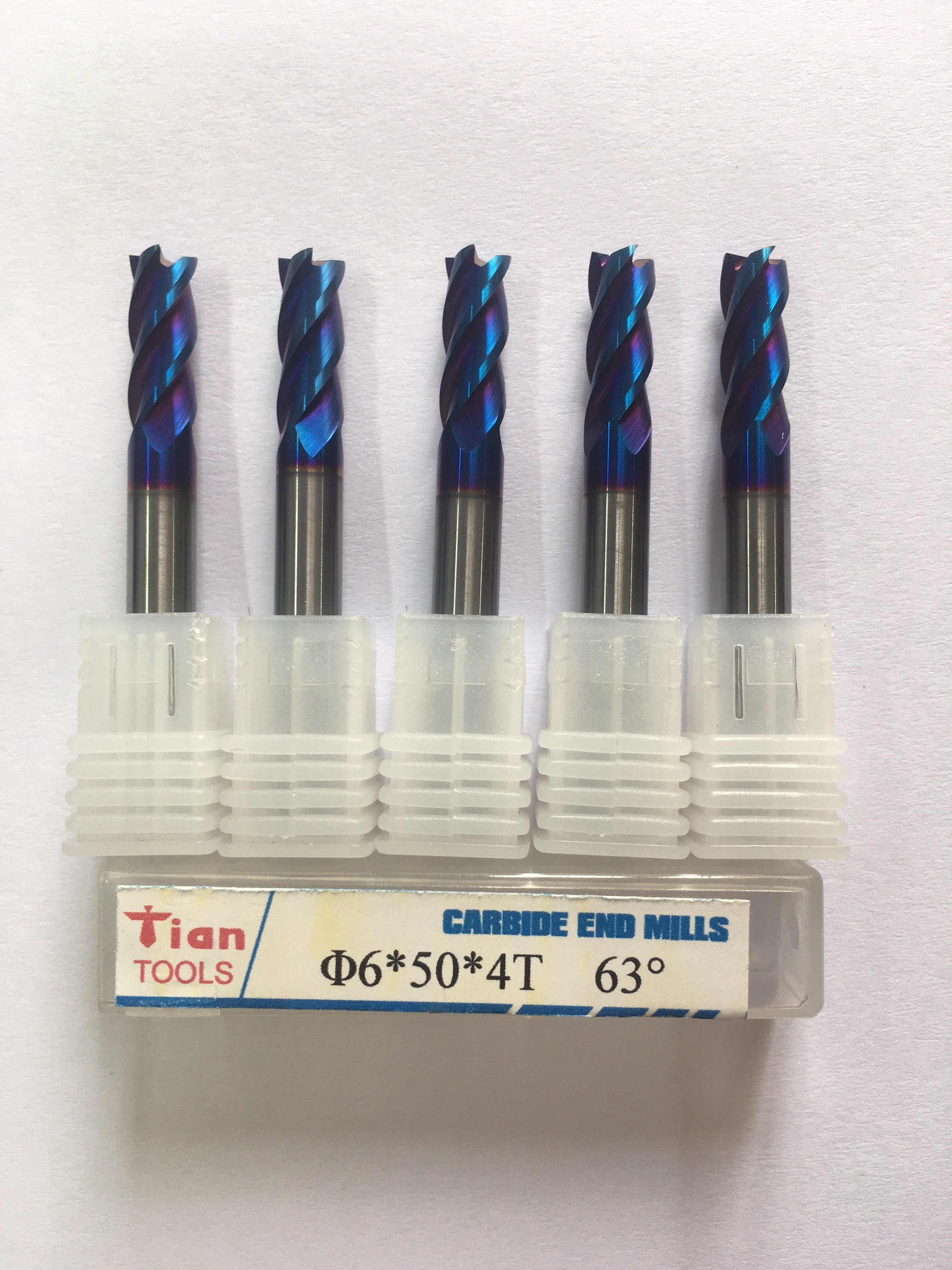 Ø6: Dao phay hợp kim D6 - 4 Me - Dài 50mm: Gia công Thép Sau Nhiệt (Thép SDK 11 - SKD61 ...) <63HRC / Mũi phay sắt sau nhiệt